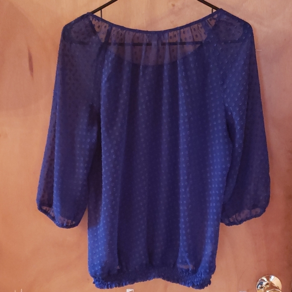 Navy blue blouse - Picture 3 of 3